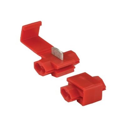 TERMINAL TAP SPLICE, 22-16 AWG, Rouge