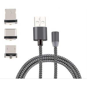 Câble magnétique 3 en 1 Micro USB Lightning Type C pour Andr
