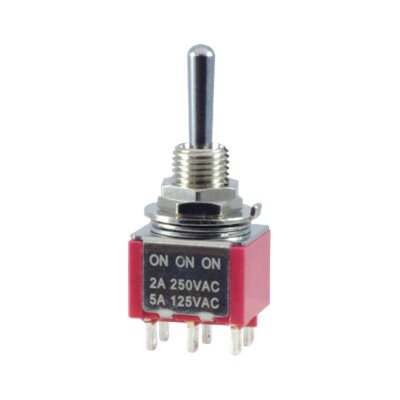 TOGGLE SWITCH ON / OFF / ON DPDT 5A